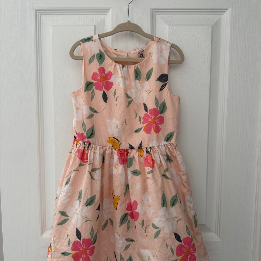 Carters Butterfly Sateen Dress 5T